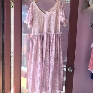 NWT Debshops pink lace dress - 3X (18/20)